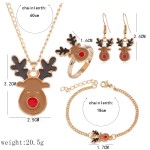 Christmas Set Supplier - 4pcs/set Christmas Gifts Jewelry Set for Girls Santa Elf Set