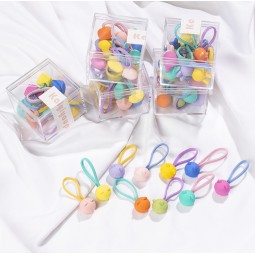 Hair Rope Manufacturer - 10pcs/box Korean Girl's Head Rope High Stretch Candy Color