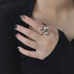 Planet Ring Factory - High Quality Copper Plated Real Gold Exaggerated Planet Index Finger Ring