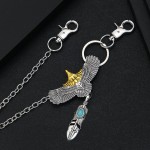 Waist Chain Supplier - Edgy Eagle Retro Jeans Chain for Men Turquoise Waist Accessory