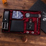 Watch Set Factory - 6pcs/set Luxury Watch With Wallet Belt Tie Perfume Pen Set for Men
