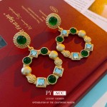 钻石hoop工厂-高品质低过敏银针钻石hoop耳环法式