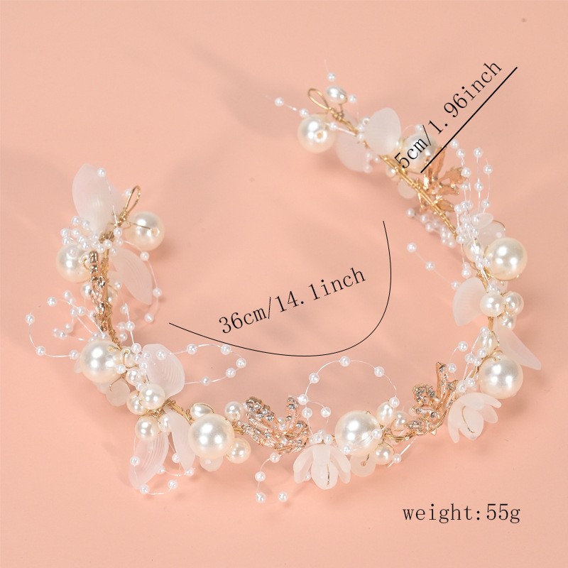 Crystal Headband Factory - Bridal Accessories Wedding Headwear Crystal Pearl Headband Hair