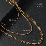 钛钢项链生产厂家-高品质防水钛钢项链防褪色三层