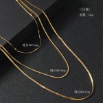 钛钢项链生产厂家-高品质防水钛钢项链防褪色三层