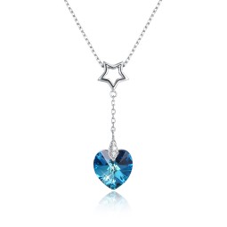 Amethyst Pendant Supplier - Non Tarnish S925 Silver Amethyst Pendant Necklace Star Heart Collar