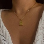 Album Pendant Supplier - High Quality Stainless Steel Plated 18K Gold Moon Love Album Pendant