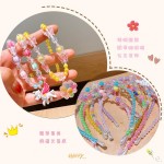 Girls Accessories Factory - New Children's Necklace Bracelet Set Resin Dazzle Beaded Bracelet