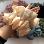 Scrunchie Factory - In Stock Big Size Scrunchie Custom Large Satin Chiffon Scrunchies