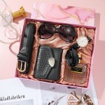 Women Gift Set Supplier - 5pcs/set Watch With Wallet Sunglasses Belt Perfume Set for Women