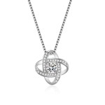 Clover Necklace Supplier - Valentines Day Gift S925 Silver Clover Necklace for Women Clavicle