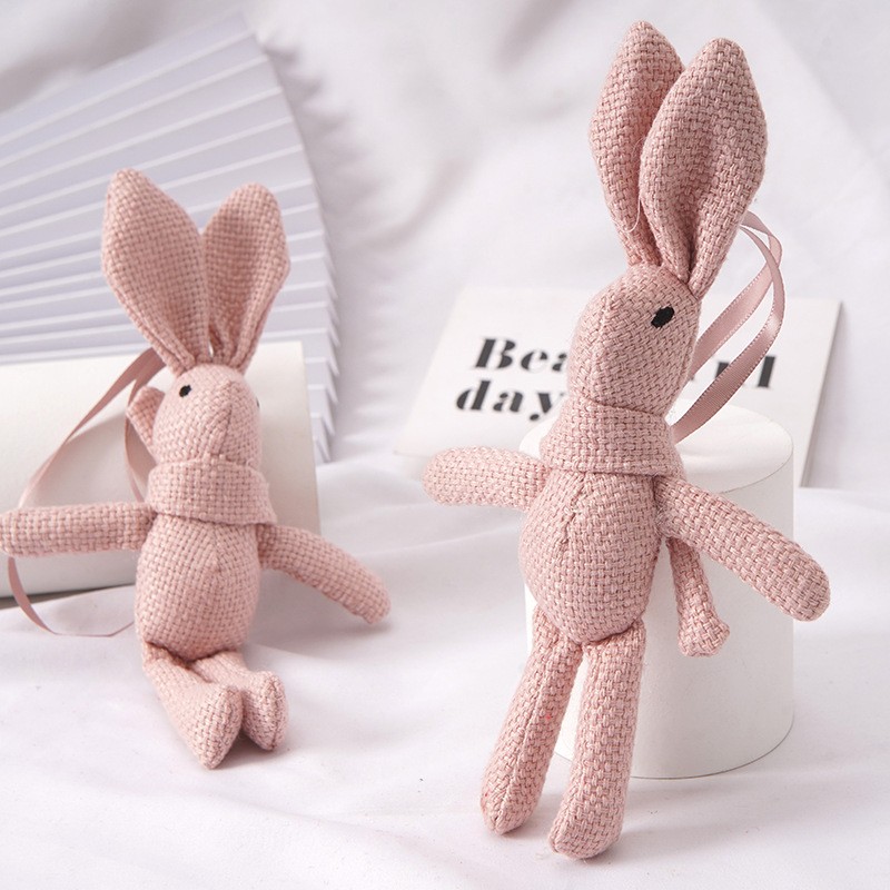 Portable Rabbit Supplier - Ready to Ship 20cm Portable Cute Soft Lace Dress Rabbit Stuffed