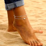 Bohemian Anklet Supplier - 2022 Wholesale Bohemian Layered Heart Anklet Summer Beach Bead