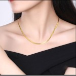 银蛇链工厂-S925纯银蛇骨链女士锁骨银项链