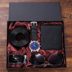 Watch Combo Manufacturer - 2023 New Design Watch With Wallet Sunglasses Belt Set for Men