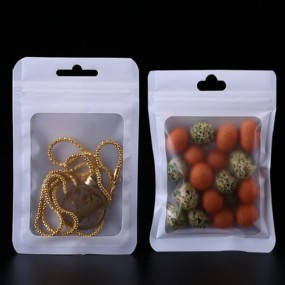 Foil Bag Supplier - Matte Aluminum Foil Zip Lock Gift Packaging Resealable Candy Bracelets Bag