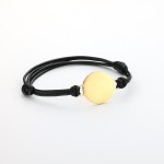 Bead Necklace Supplier - Simple Stainless Steel Round Bead Necklace 18k Gold Plated Collarbone