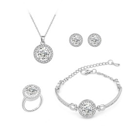 Wedding Set Supplier - Euramerican Fashion Zircon Luxury Women Jewelry Set Wedding Accessories