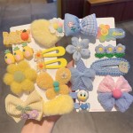 Resin Bow Factory - 5pcs/set Children's Colorful Cute Resin Bow Tie Hair Clip Girls Bangs Clip