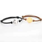 Bead Necklace Supplier - Simple Stainless Steel Round Bead Necklace 18k Gold Plated Collarbone