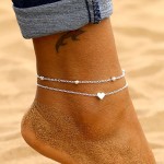 Bohemian Anklet Supplier - 2022 Wholesale Bohemian Layered Heart Anklet Summer Beach Bead