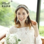 Streamer Headband Supplier - Children's Pearl Streamer Headband Princess Net Gauze Ponytail Headband