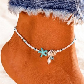 Shell Anklet Manufacturer - Leg Chain Shell Beads Starfish Anklets for Women Beach Jewelry