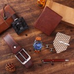 Watch Set Factory - 6pcs/set Luxury Watch With Wallet Belt Tie Perfume Pen Set for Men