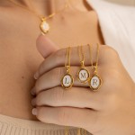Letter Pendant Factory - High Quality Color Preserving 26 Letter Pendant Necklace Waterproof