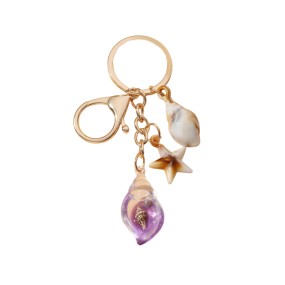 Luminous Keychain Factory - New Hot Selling Seaside Holiday Luminous Conch Key Chain Acrylic
