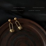 Knot Earrings Manufacturer - High Quality Copper Alloy Matte S925 Silver Needle Knot Earrings