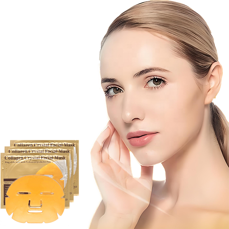Collagen Crystal Face Sheet Set Manufacturer - Private Label 24K Gold Hydrogel for Dry Skin