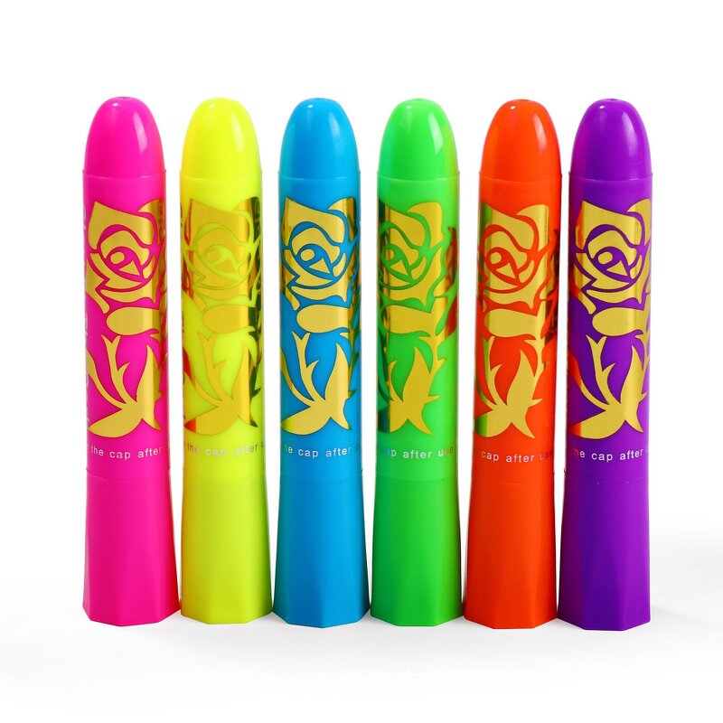 UV Face Paint Crayon Manufacturer - 6-Color Washable Body Painting Kit