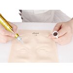 Practice Skin for Permanent Makeup Training - 3D Silicone with Eyebrow, Lip & Face Areas