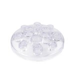 Clear Ink Cups Tray - Tattoo & Permanent Makeup Machine Stand with Storage Base