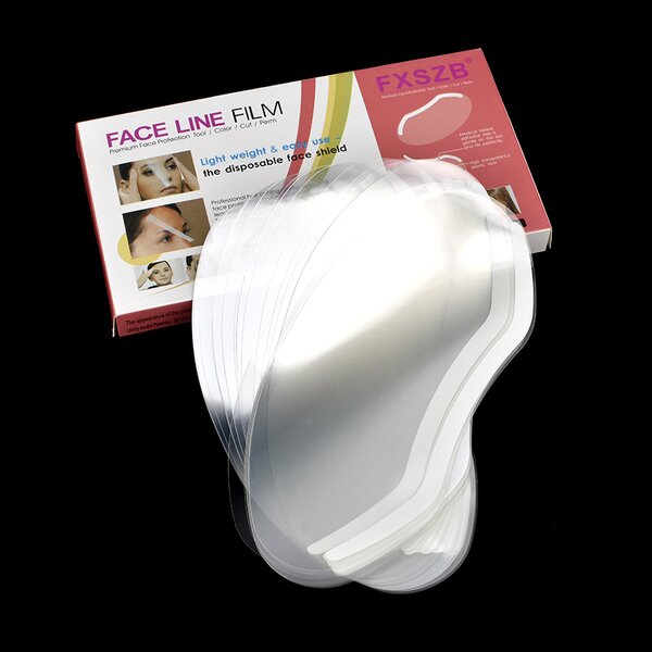 Clear Forehead Cover Shield Manufacturer - 100pcs for Barber Salon, Eyelash & Eyebrow Tattoo Protection