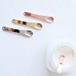 Cosmetic Spoon Manufacturer - Mini Metal Spatula for Face Cream & Makeup in Rose Gold