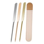 Makeup Spatula Manufacturer - Dual-End Stainless Steel Cosmetic Scraper