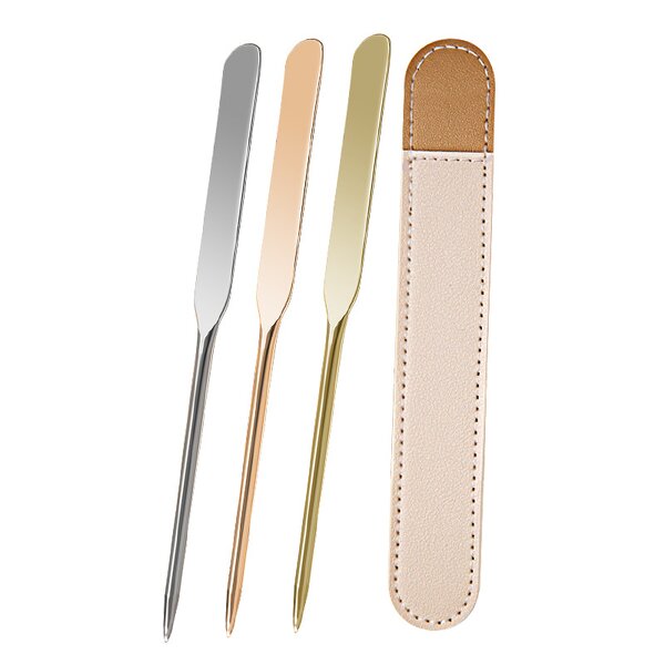 Makeup Spatula Manufacturer - Dual-End Stainless Steel Cosmetic Scraper