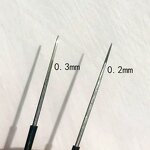 PMU Needles Manufacturer - OEM Logo, Nano 1R 5RL 3R Microblading Microshading 0.2mm Sharp Disposable Single Pin