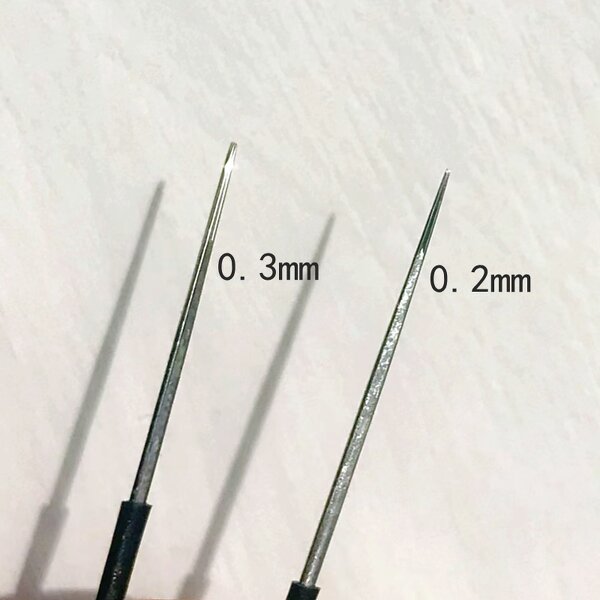 PMU Needles Manufacturer - OEM Logo, Nano 1R 5RL 3R Microblading Microshading 0.2mm Sharp Disposable Single Pin