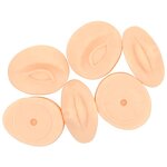 3D Silicone Head Model for Microblading Practice - Permanent Makeup Training Skin with Replaceable Eyebrows