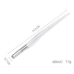 Manual Microblading Tattoo Pen Manufacturer - Acrylic Crystal Clear Body with Cross Metal Tip Handle