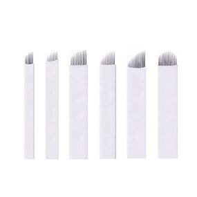 Microblading Needles Manufacturer - Disposable White Microblades 7F 11F 14 16