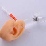 Silicone Model Manufacturer - Realistic Dark Skin Ear & Nose Piercing Training Display