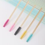 Bamboo Handle Cosmetic Brushes Manufacturer - Disposable Mascara & Eyelash Spoolies