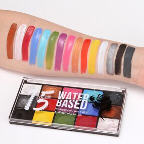 Water Based Face Paint Palette Manufacturer - 15 Color Professional Body Art Kit
