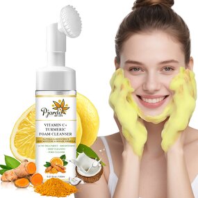 Face Cleanser Manufacturer - Turmeric & Kojic Acid Foaming Wash with Vitamin C