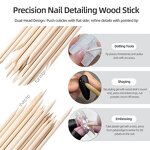 Nail Sticks Manufacturer - Double-Sided Cuticle Pusher & Remover for Manicure Pedicure