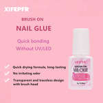 Nail Art Glue Manufacturer - Fast Drying Clear Liquid Gel for Rhinestones & Textures